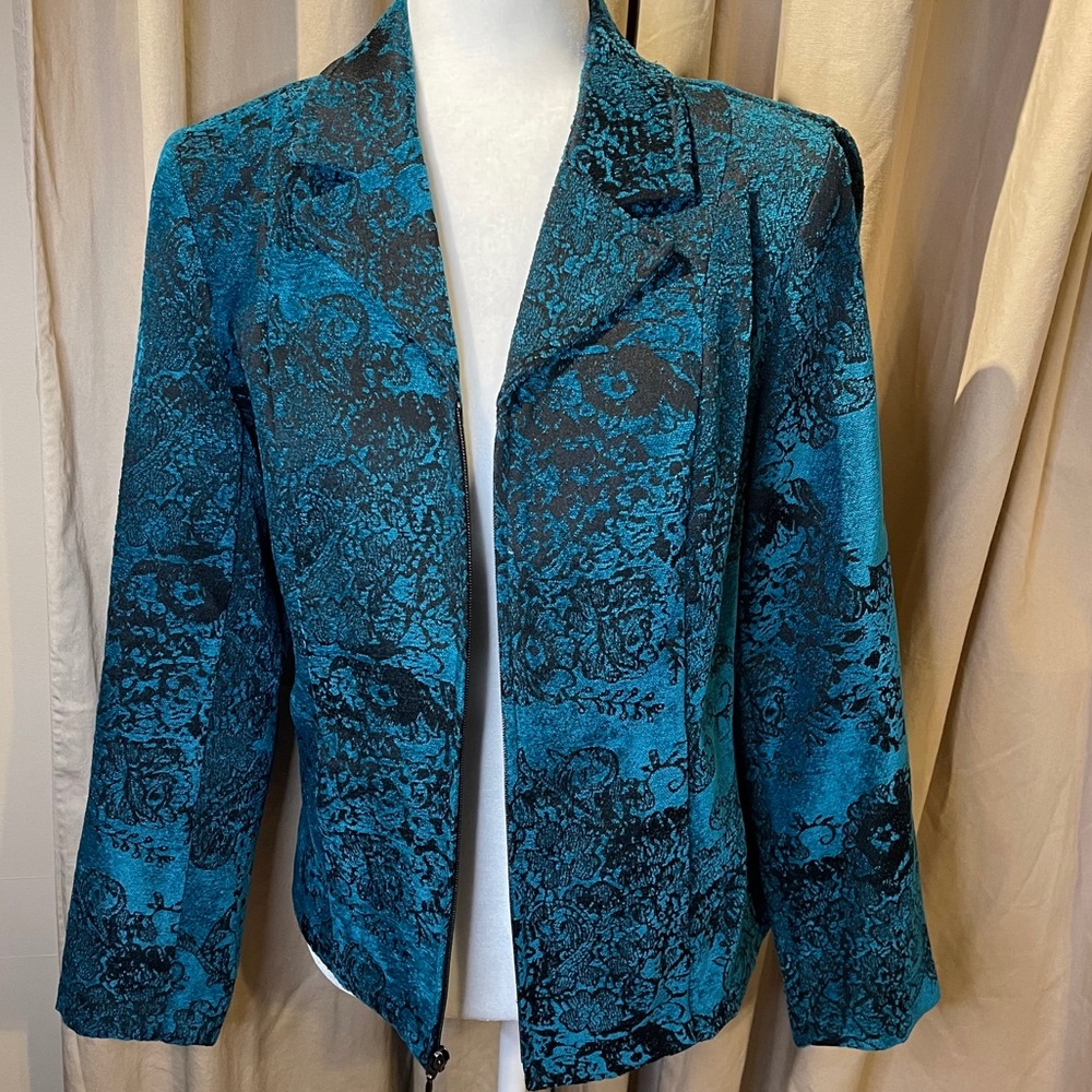 Christopher & Banks jacket with zipper sz S